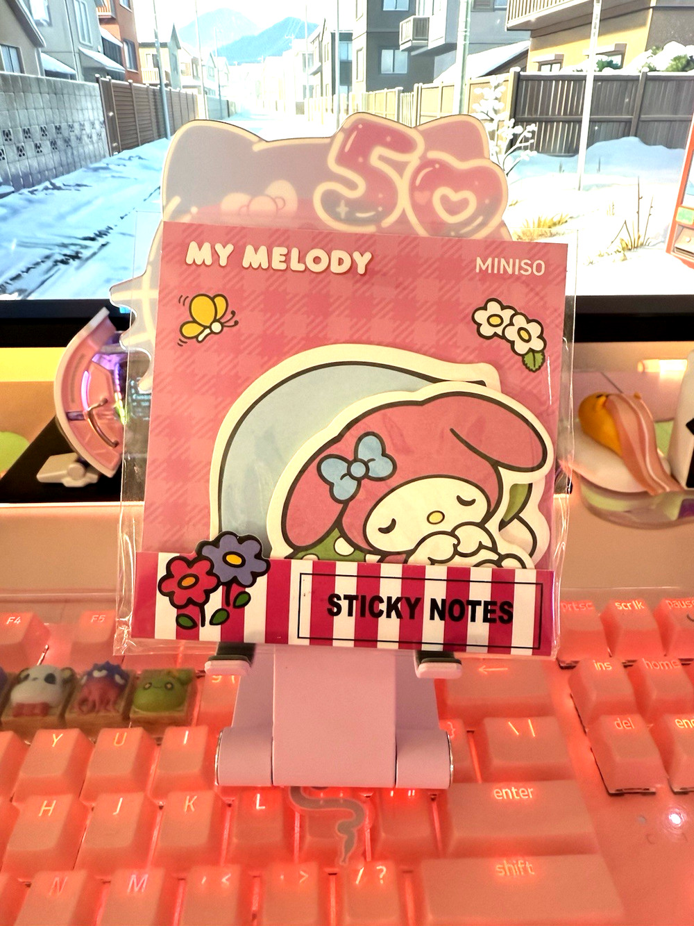 My Melody Sticky Notes Set 2 Designs 20 Sheets Kawaii Stationery 2024 Sanrio